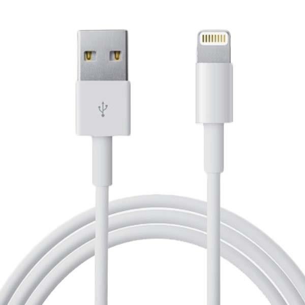 2m iPhone Hurtig opladning Lightning kabel til iPhone / iPad - Hvid White