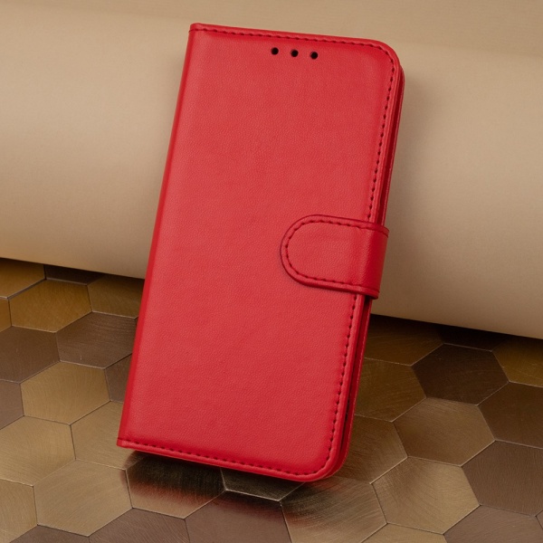 Xiaomi Redmi 13C - Smart Classic Mobilplånbok Röd Röd