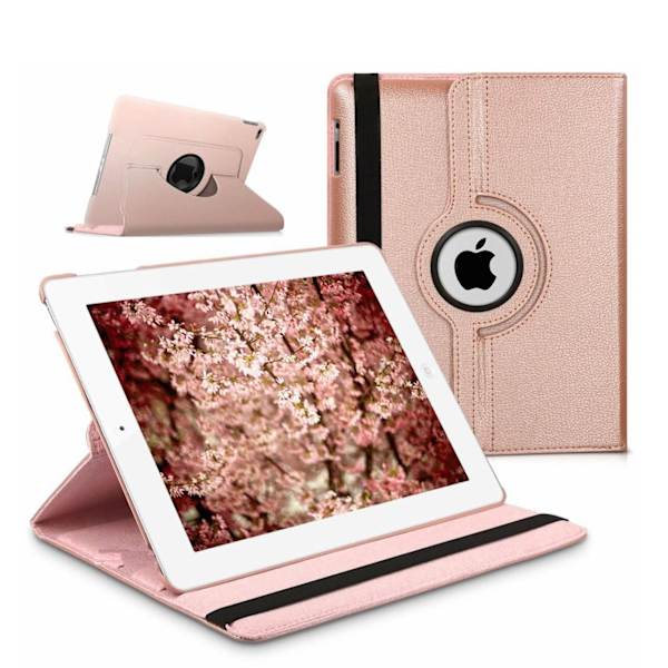 iPad Mini 1 / 2 / 3 Roterbar 360° fodral - Rosaguld Rosa guld
