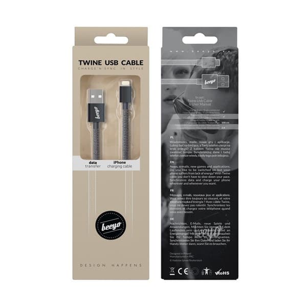 iPhone Snabbladdning Lightning kabel för iPhone / iPad - Svart Black