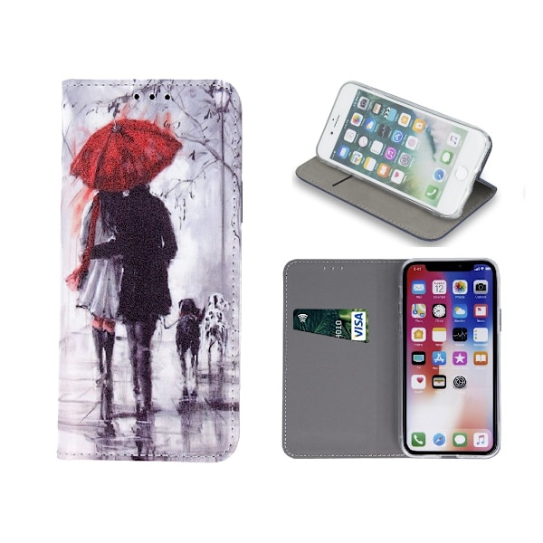 Huawei P30 Lite - Smart Trendy Mobilplånbok - Walking Lovers Tree