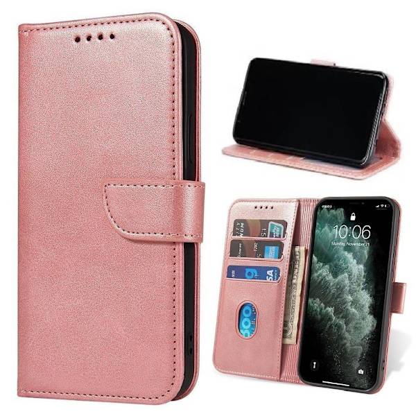 Samsung Galaxy S22 Plus 5G -Book Case Fodral Mobilplånbok Rosa Rosa