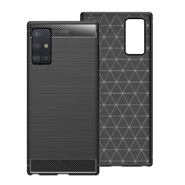 Samsung Galaxy S20 - Flexibel Carbon Mjuk TPU Skal - Svart Svart