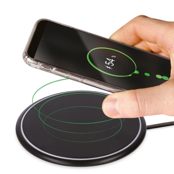 Qi Trådløs oplader 10W - MaxLife Universal - Hurtig & sikker Sort