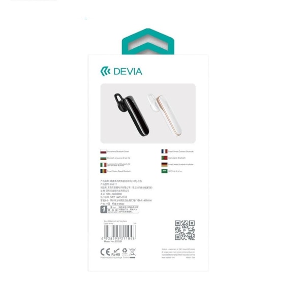 DEVIA Smart 4.2 langattomat Bluetooth-kuulokkeet - musta Black