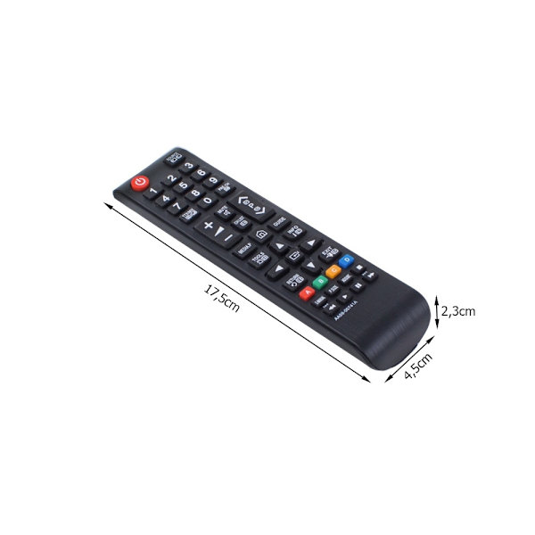 Universal fjärrkontroll för Smart TV, video, DVD, HI-FI, DVBT Svart