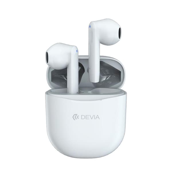DEVIA TWS Joy BT 5.0 Stereo Hörlurar med laddbox - Vit White