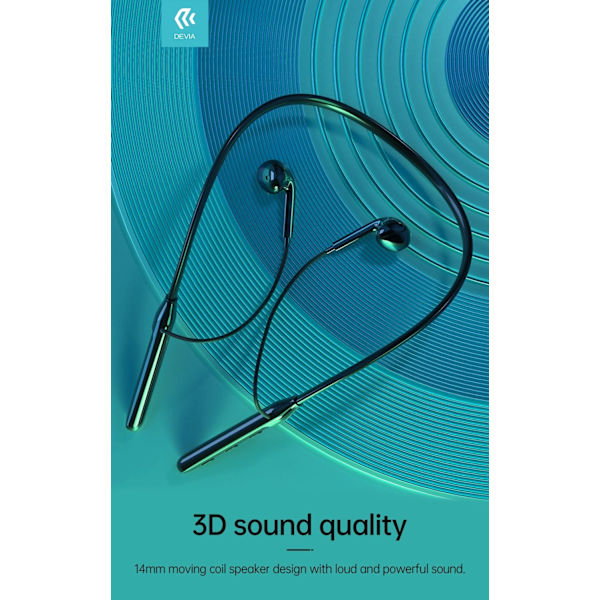 Bluetooth Smart Trådlös Handsfree Neckband Devia Kintone Black