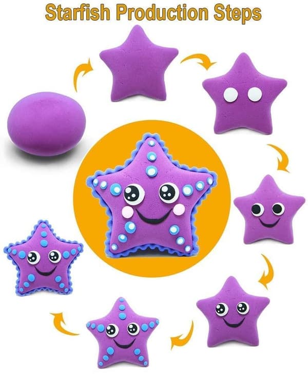 12-Pack Mjuk och Stretchy Bouncing Clay / Fluffy Slime Multicolor
