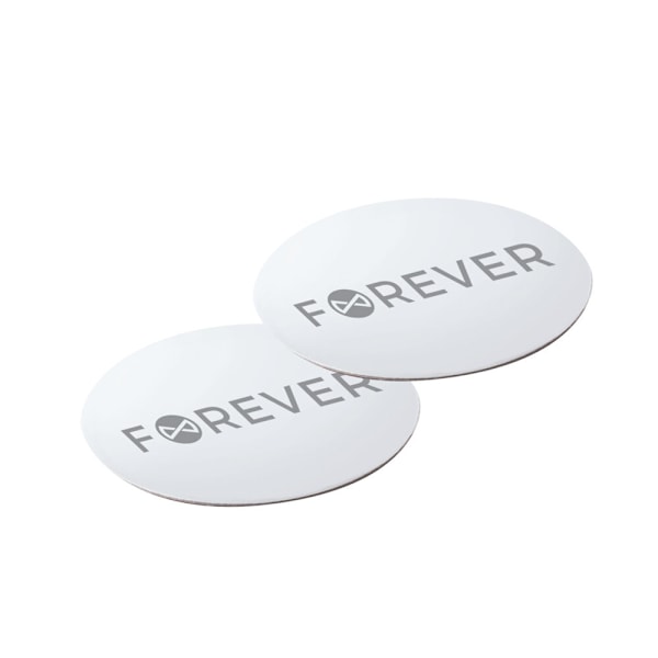 Magnetisk Sticker FOREVER Ersättning för Mobil Bilhållare White