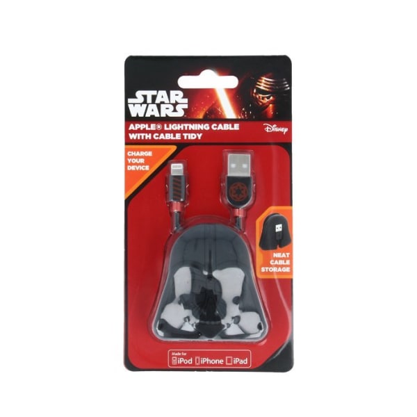 Star Wars Darth Vader Lightning kabel för iPhone iPad iPod Svart