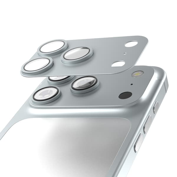 iPhone 18 Pro Max – Etteri Full Kameraskydd 9H – Silver Silver