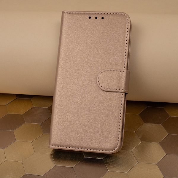 iPhone 16 Plus - Book Case Fodral Mobilplånbok Guld Gold