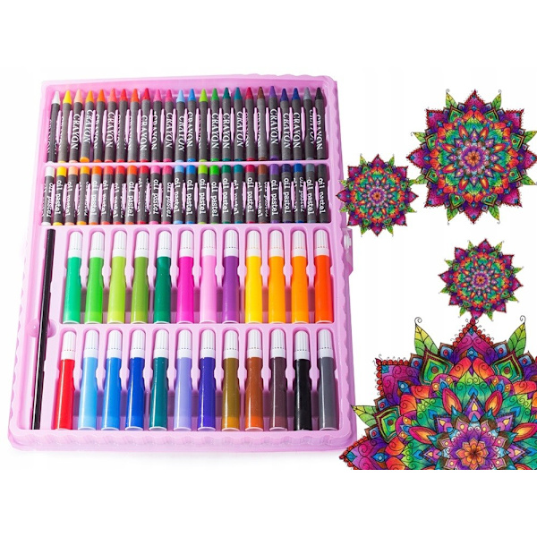 168st  Multifunktionell Super Art Set måla /Playcolor/Färgkritor Multicolor
