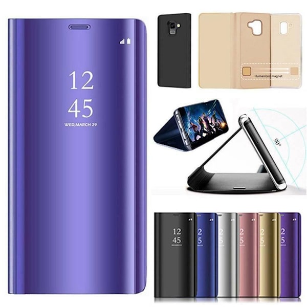 Samsung Galaxy A21s - Smart Clear View Fodral - Blå Blå