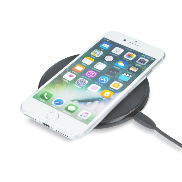 Qi Trådlös laddare - Universal 10W - iPhone / Android Svart