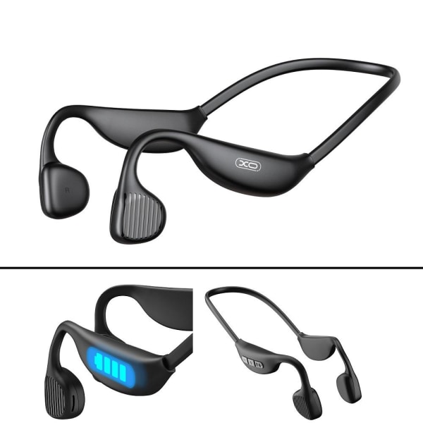 Bluetooth Bone Conduction langattomat handsfree-kuulokkeet XO - musta Black