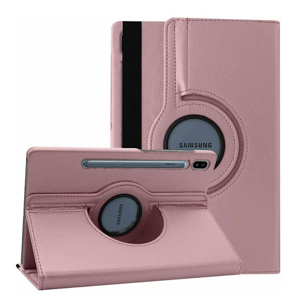 Samsung Galaxy Tab S9 Ultra - Fodral 360° Roterbar Rose guld Pink gold
