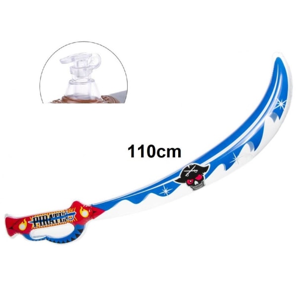 Fashion oppustelig pirat sværd børnelegetøj 110 cm Multicolor