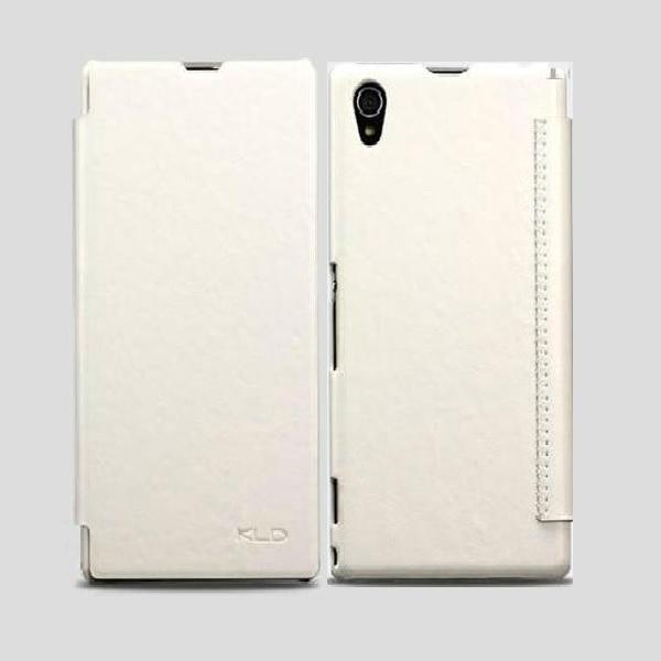Sony Xperia Z1 - KALAIDENG ENLAND PU -nahkakotelo - valkoinen White