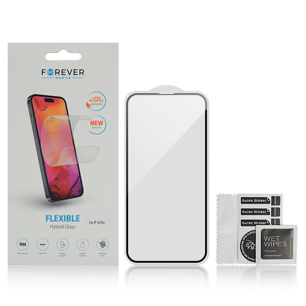 Xiaomi Redmi 9/9A/9C/9AT - FOREVER Flexible hybrid Skärmskydd Transparent