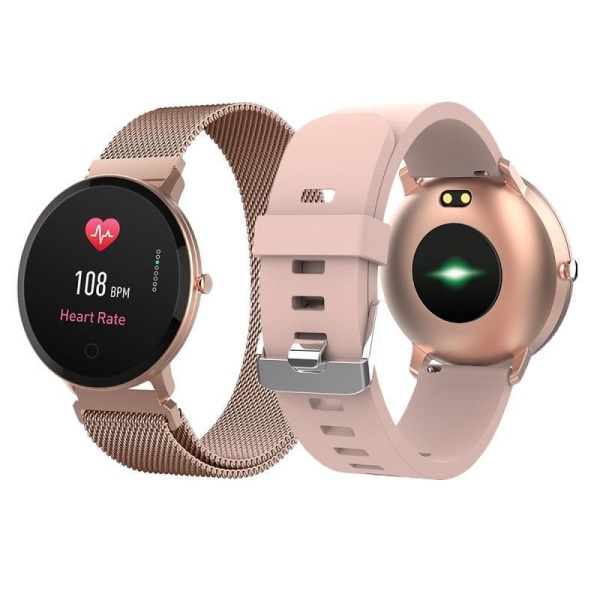 FOREVER Smartklocka SB-325 Slim Med Extra Rem - Rose Guld Pink gold