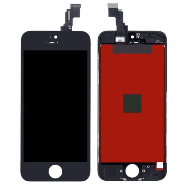 iPhone 5C LCD-näytön digitoijan vaihto musta Black