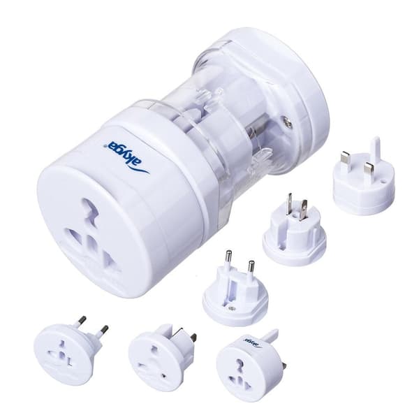 Universal Travel Adapter AC Akyga AK-AD-61 Worldwide - Vit White