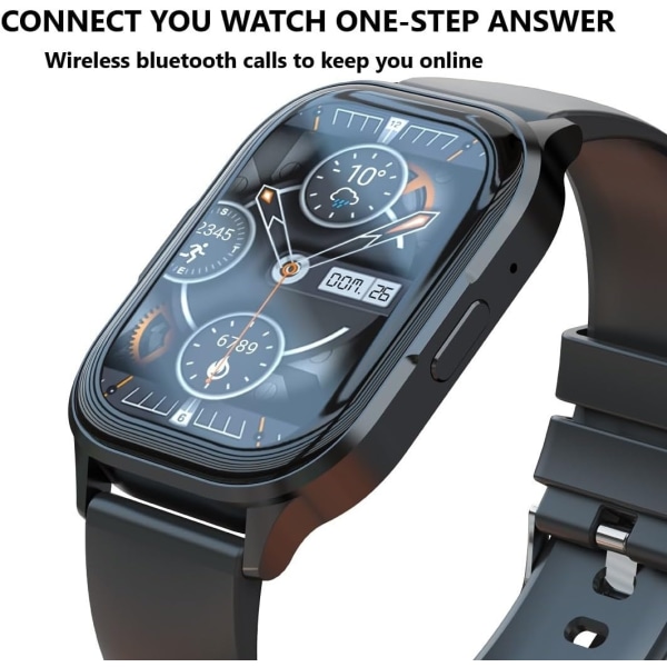 Smart watch XO J10 AMOLED skærm Vandtæt, aktivitetsmåler Black