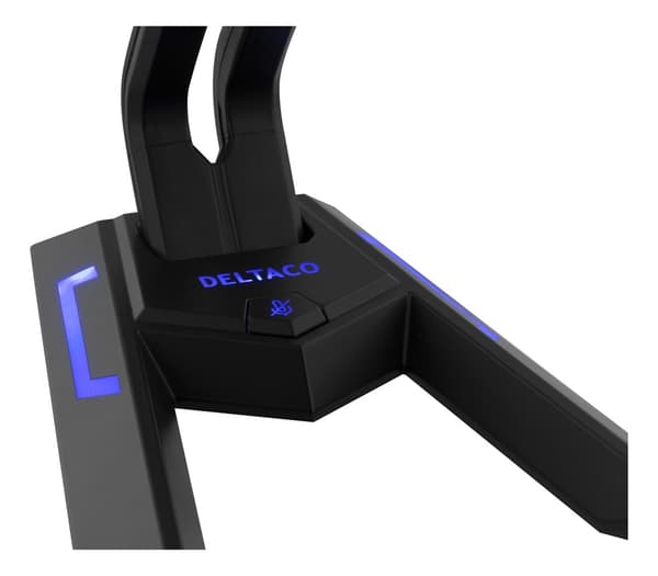 Deltaco USB Desktop Mikrofon – 100Hz–1kHz – -21dB – Justerbar – Plug & Play Black