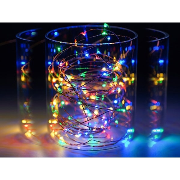 10m RGB Tråd LED-strip,  100 LEDs MultiFärg Multicolor