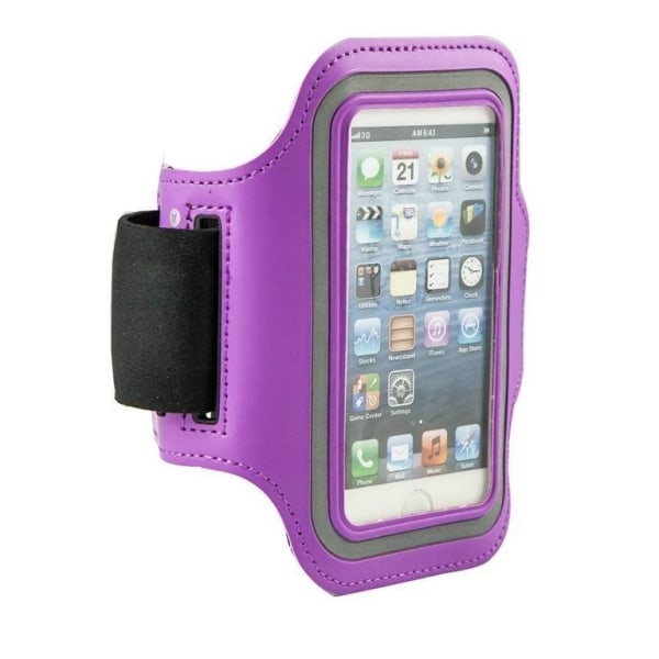 iPhone 5 / 5s / 5C / SE urheilurannekoru - violetti Purple