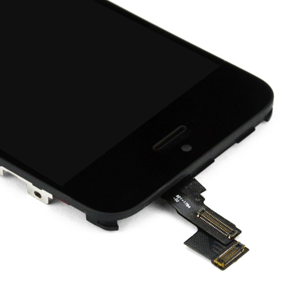 iPhone 5C LCD-skærm Digitizer erstatning Sort Black