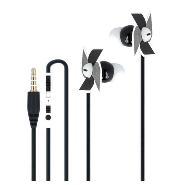 Forever CM-130 In-ear kuulokkeet mikrofonilla Paperituulimyllyllä Black