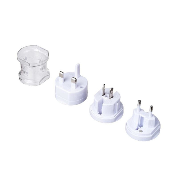 Universal rejseadapter AC Akyga AK-AD-61 Worldwide - Vit White