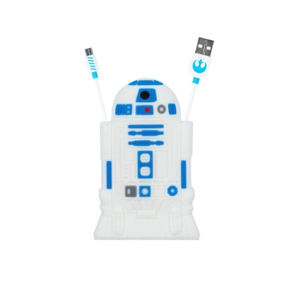 Star Wars R2D2 Micro USB kabel för Samsung & Andra Smartphones Vit
