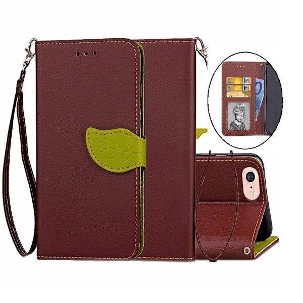 iPhone 6 / 6s - Löf Flip Case Mobilplånbok - Brun Brun