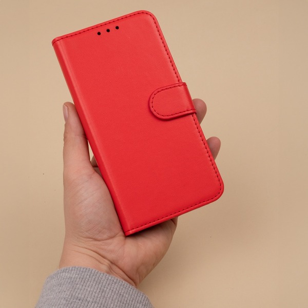 Samsung Galaxy A55 5G  Book Case Fodral Mobilplånbok röd Red