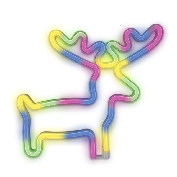 Neon LED ELK Batteri + USB Forever Light Multicolor