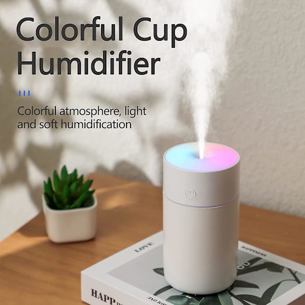 Kreativ Duftlys Aroma Diffuser USB Desktop Atmosfærisk Lys Hjem Luftfugter