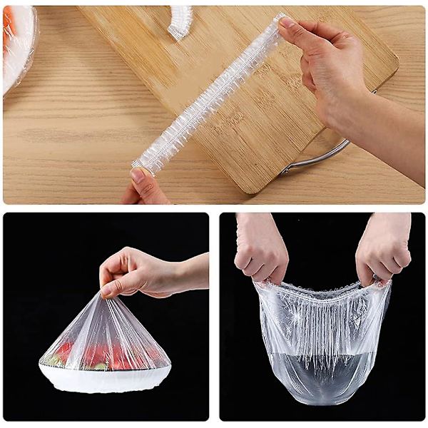 Förvarings Påsar för Färska Varor, Matförvarings Påsar Plasttätnings Påsar Matöverdrag (200 ST)