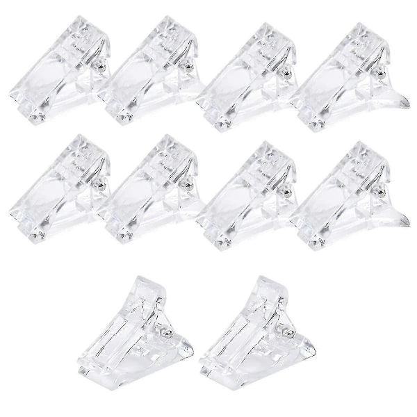 10 Styk Negletip Klips, Negletip Klips Polygel, Polygel Tips Klips