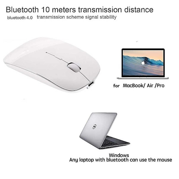 Laddningsbar Bluetooth-mus för Mac-bärbara datorer