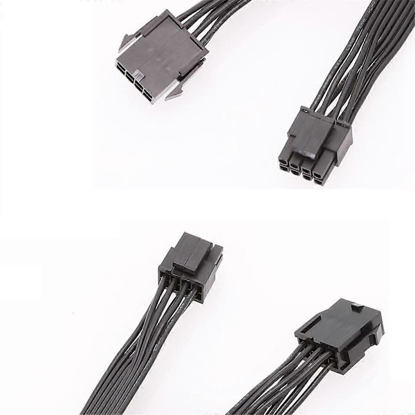2 st CPU 8-stifts förlängningskabel Moderkort ATX CPU 8-stifts hona till 8(4+4) stift hane förlängningskabel