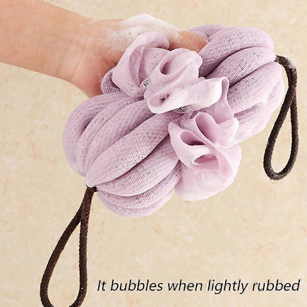 Badblomma ryggtvätt svamp badboll vuxen skrubb badhandduk bubbelbad ryggremsa bubbelbad blomma boll