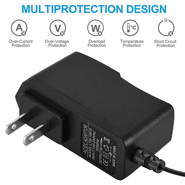 9v Adapter Gitarpedal Strømforsyning Kompatibel Boss Psa-120s Me-80 Me-70 Me-25 Me-50b Gt-100 Gt-1 Gt-10 Ad-10 Br-80 Br-600 Db-88