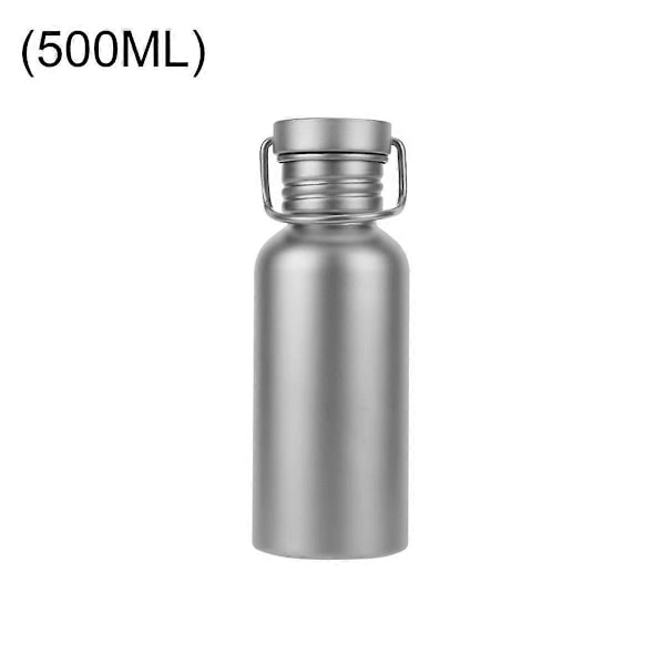 Titanium Vattenflaska 750ml - Ultralätt, Läcksäker, Återanvändbar Sportflaska för Cykling, Vandring, Camping