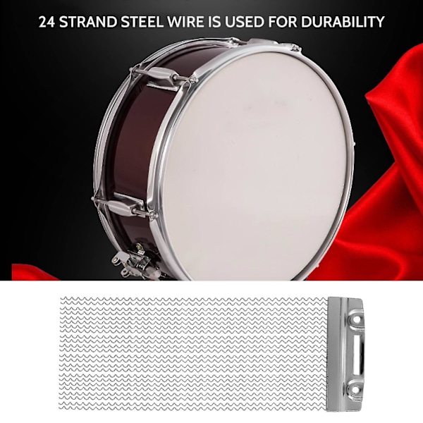 Halv Design Snare Wire Trumfjäder för Barn Snare Cajon Boxtrummor 24 Strängar