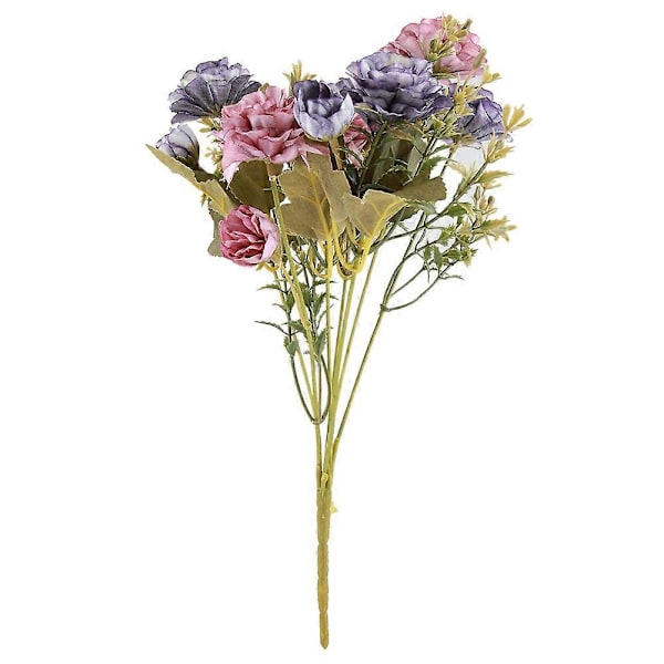Konstgjorda Falska Blommor Ros Kamelia Bukettpaket Utomhusväxter Hemträdgård Bröllopsdekoration