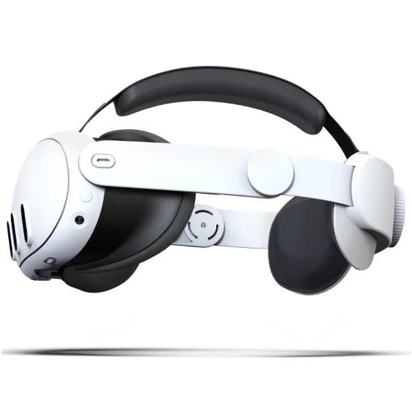 VR-tillbehör Designade för ett bekvämt pannband, kompatibelt med Meta Quest 3-tillbehör, Elite-huvudbandsbyte för förbättrat stöd White